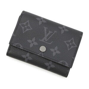Louis Vuitton Tri fold Wallet Monogram Eclipse Black Victor